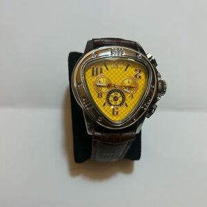 Jaragar Automatic Mechanical Wrist Watch Golden for Mens Watches with Leather
